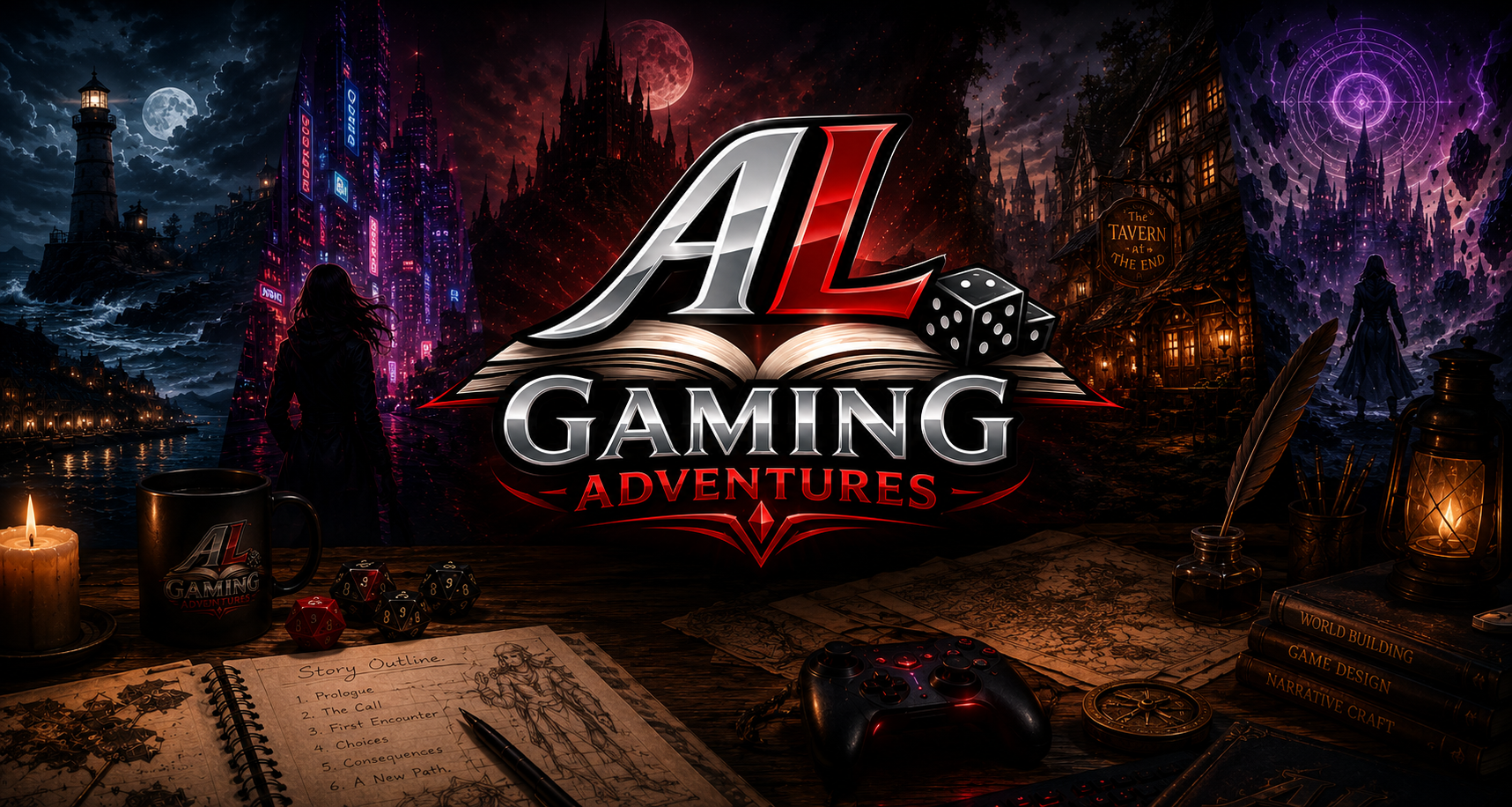 AL Gaming Adventures cinematic hero art